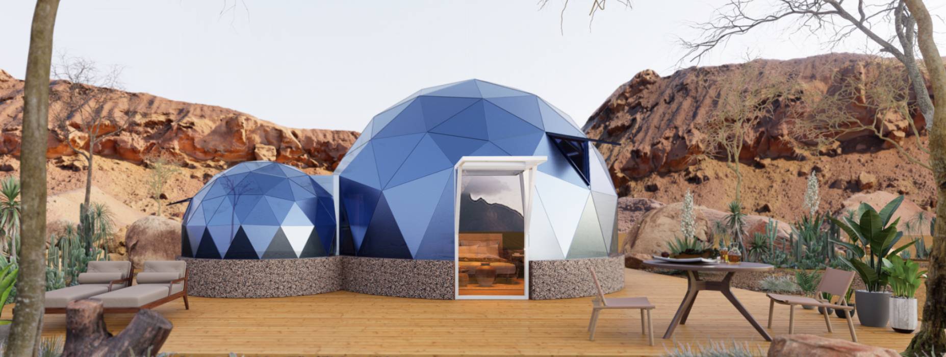 怀集县球形智能光伏玻璃星空房